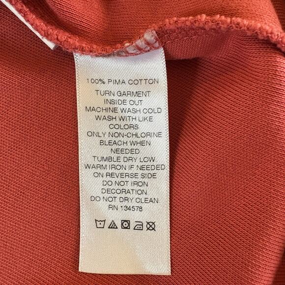 Vineyard Vines Sweatshirt Men’s Jersey 1/4 Zip Pullover Cotton Dark Pink Large - Picture 9 of 12